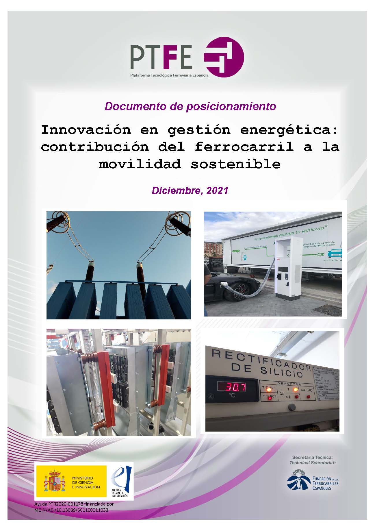 Disponible el Documento de posicionamiento “Innovación en gestión energética: contribución del ferrocarril a la movilidad sostenible”
